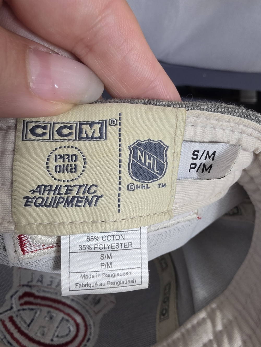 CCM Montreal Canadiens Grey and Navy Baseball Cap - Picture 8 of 9